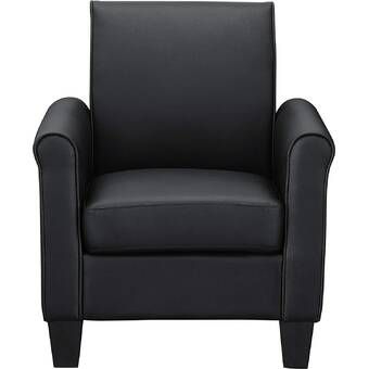 Alrun Faux Leather Armchair by Red Barrel Studio Alrun Faux Leather Armchair by Red Barrel Studio