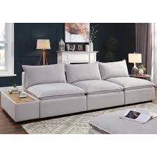 Fren Contemporary Wood Padded Sofa by Furniture of America Fren Contemporary Wood Padded Sofa by Furniture of America