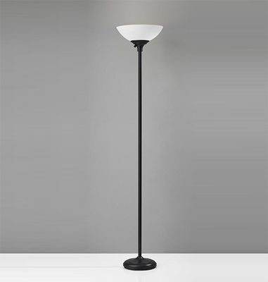 Homeroots Metal Torchiere Lamp Homeroots Metal Torchiere Lamp