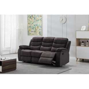 Oldroyd Microfiber Reclining Pillow Top Arm Sofa by Red Barrel Studio Oldroyd Microfiber Reclining Pillow Top Arm Sofa by Red Barrel Studio