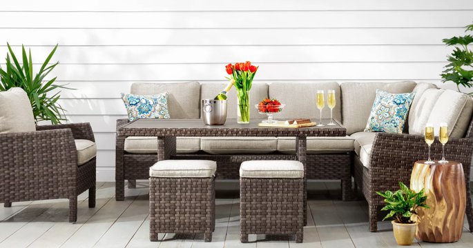 Antigua sectional dining set Antigua sectional dining set